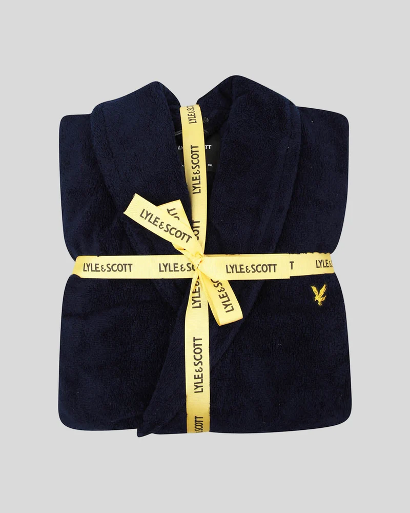 Lyle & Scott Herren-Frottee-Bademantel | Kurzmantel