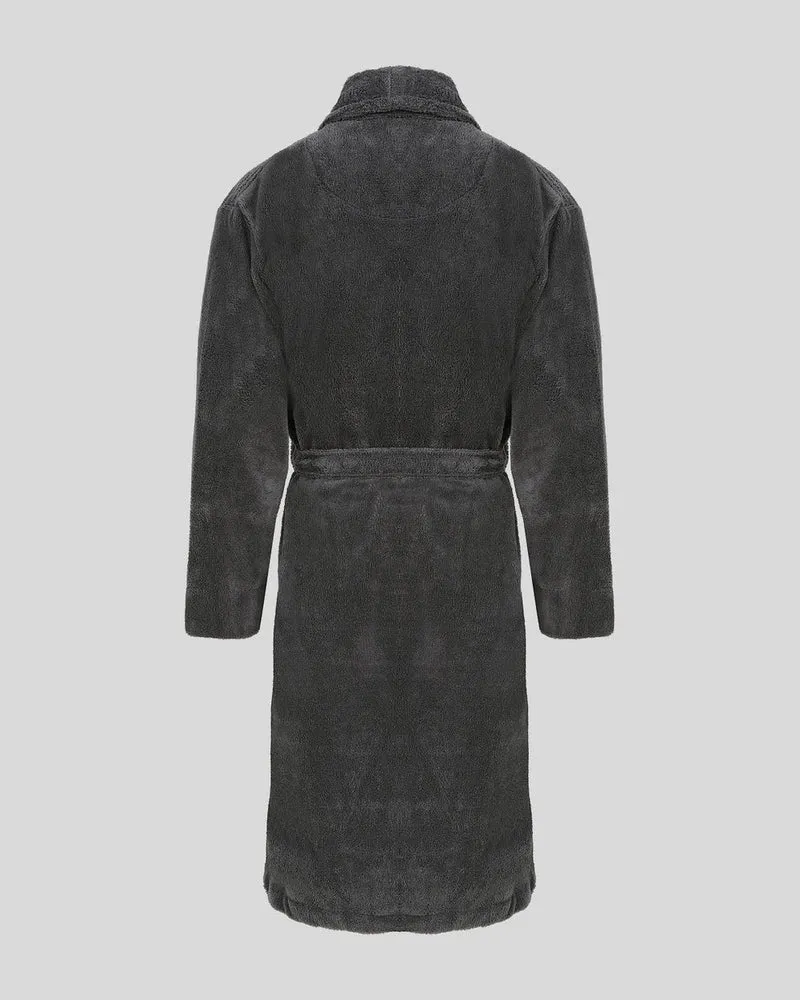 Lyle & Scott Herren-Frotteebademantel | Granitgrau
