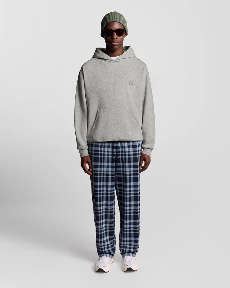 Lyle & Scott Herren-Lounge-Pullover-Hoodie | Hellgrau meliert