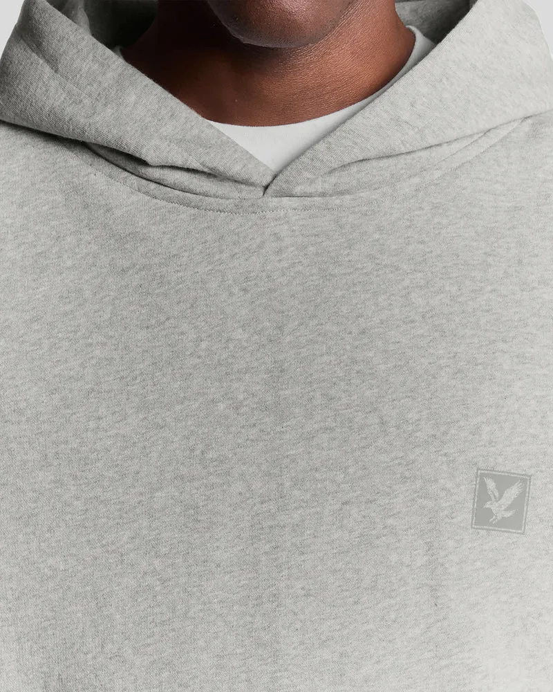 Lyle & Scott Herren-Lounge-Pullover-Hoodie | Hellgrau meliert