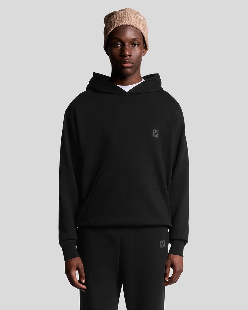 Lyle & Scott Herren-Lounge-Pullover-Hoodie | Tiefschwarz