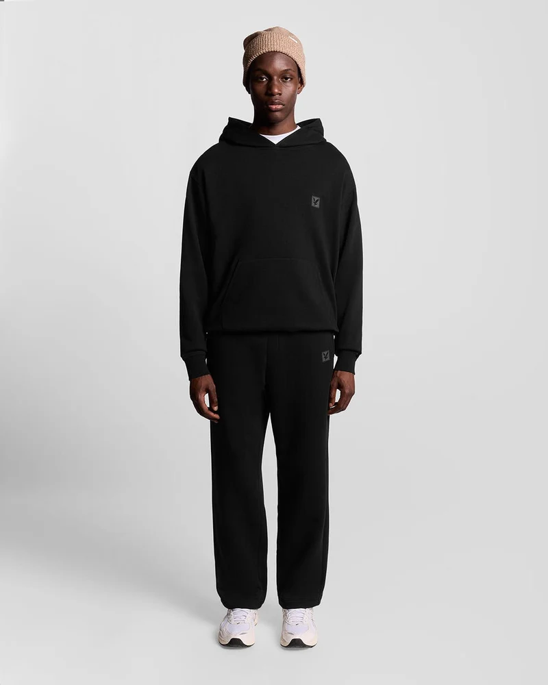 Lyle & Scott Herren-Lounge-Pullover-Hoodie | Tiefschwarz