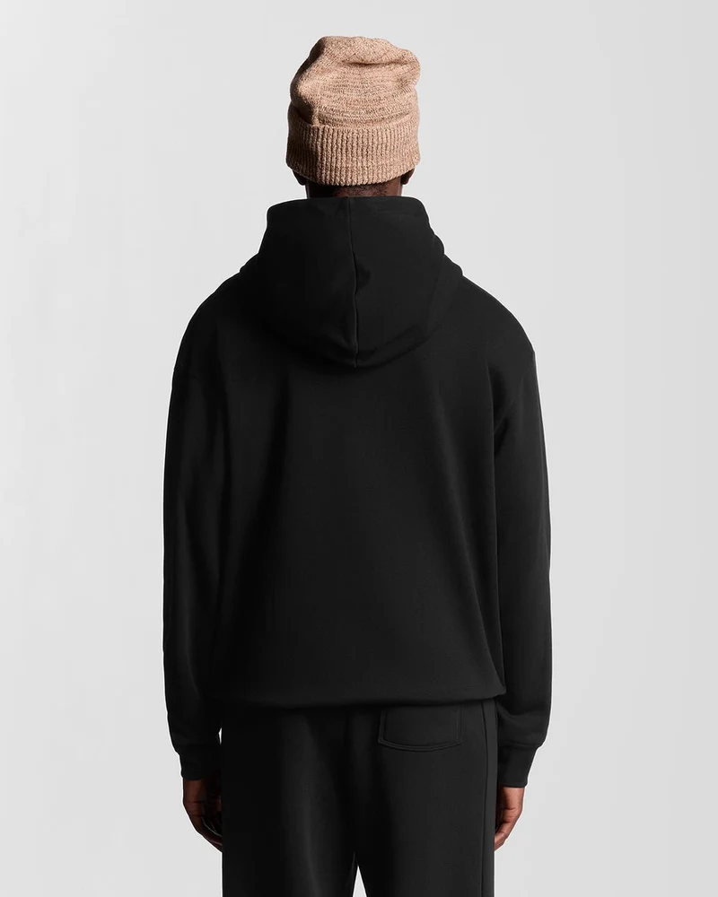 Lyle & Scott Herren-Lounge-Pullover-Hoodie | Tiefschwarz