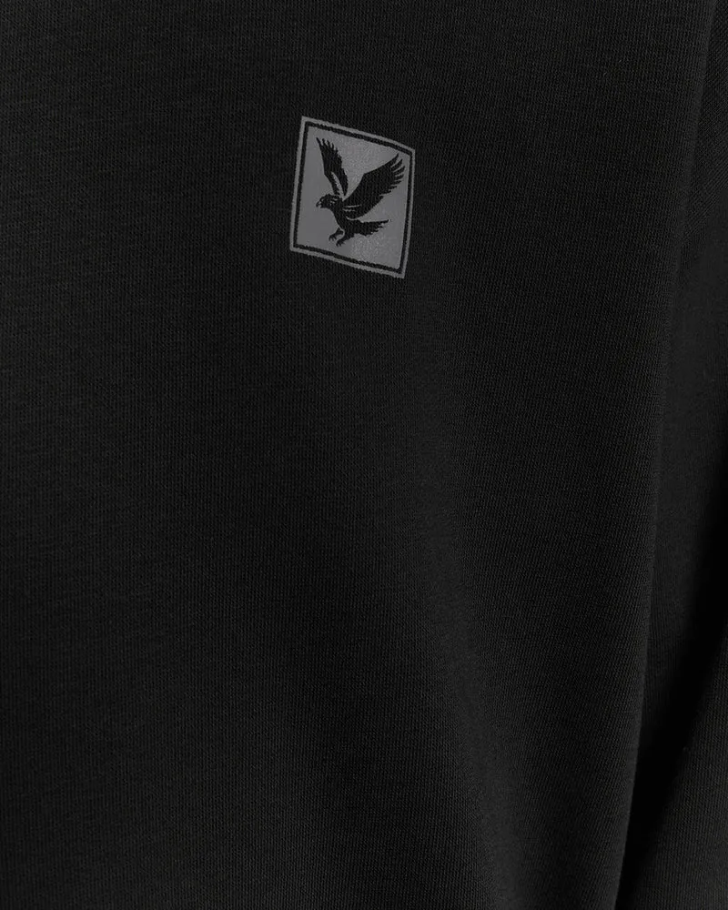 Lyle & Scott Herren-Lounge-Pullover-Hoodie | Tiefschwarz