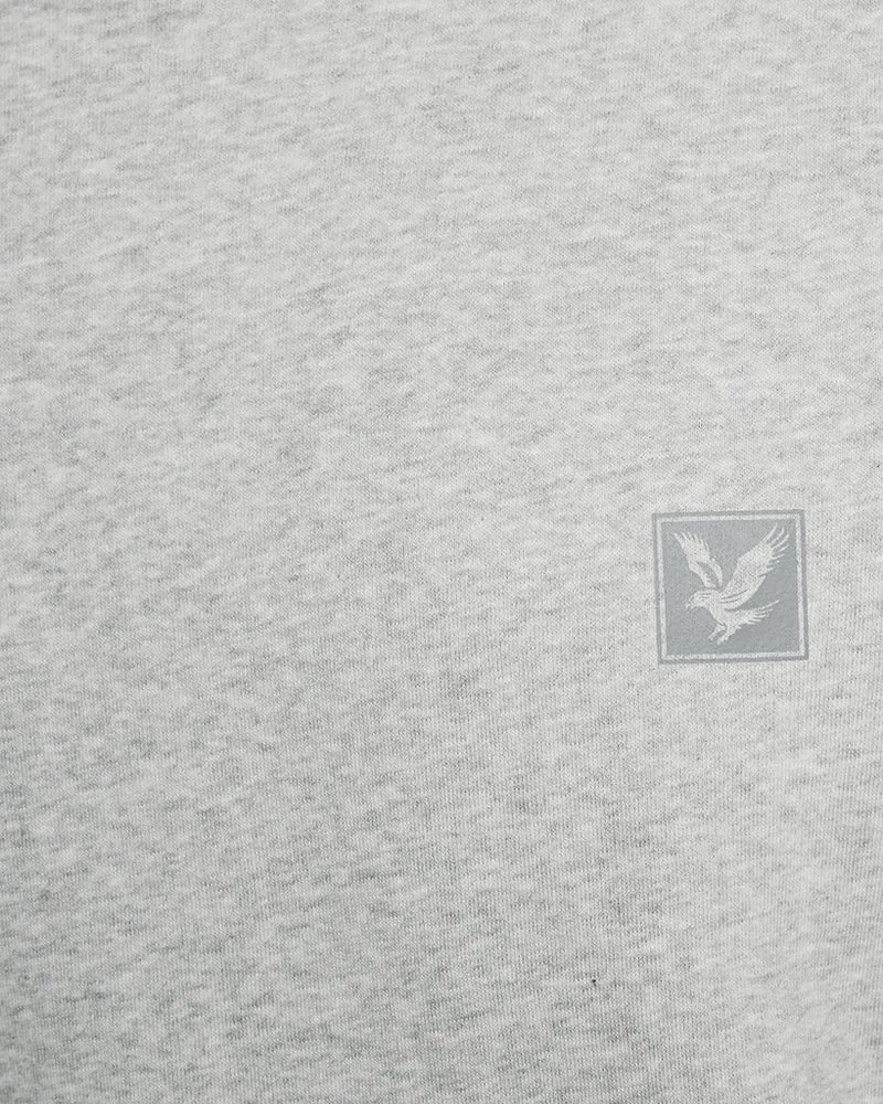 Lyle & Scott Herren-Loungewear-Sweatshirt mit Rundhalsausschnitt | Hellgrau meliert