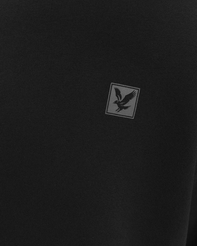 Lyle & Scott Herren-Lounge-Sweatshirt mit Rundhalsausschnitt | Tiefschwarz