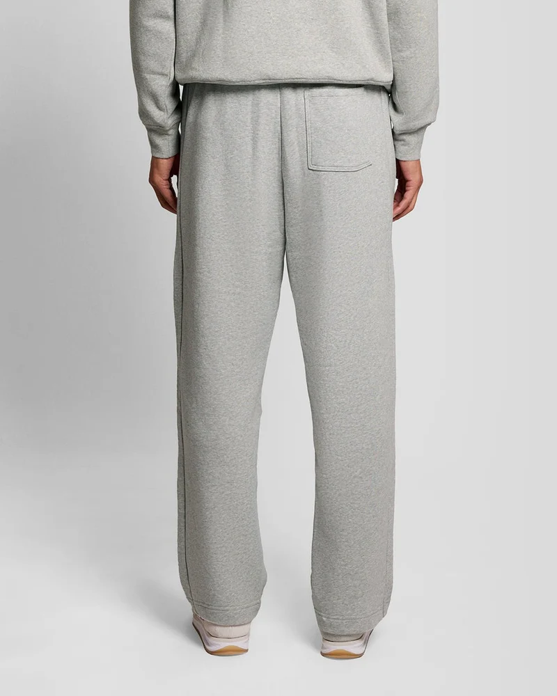 Lyle & Scott Herren-Jogginghose mit geradem Bein | Hellgrau meliert