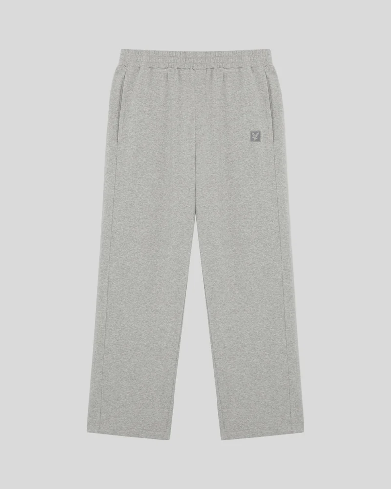 Lyle & Scott Herren-Jogginghose mit geradem Bein | Hellgrau meliert