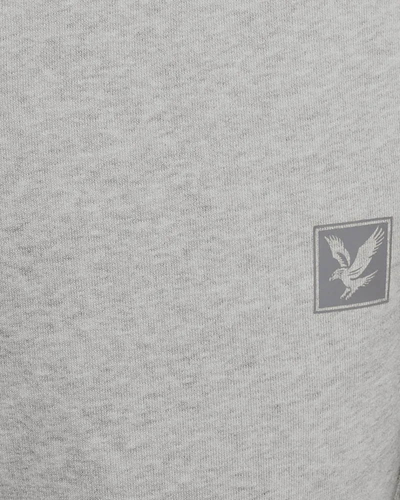 Lyle & Scott Herren-Jogginghose mit geradem Bein | Hellgrau meliert