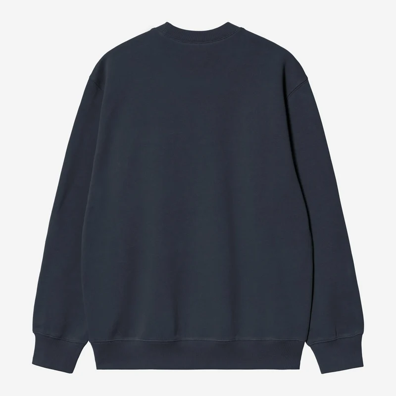 Carhartt WIP Herren Carhartt Sweatshirt | Tiefes Nachtblau / Zartes Grün