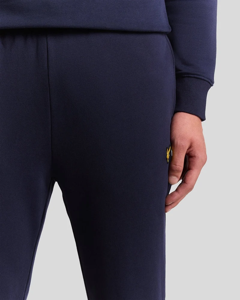 Lyle & Scott Herren-Jogginghose aus Baumwolle, schmal geschnitten | Marineblau