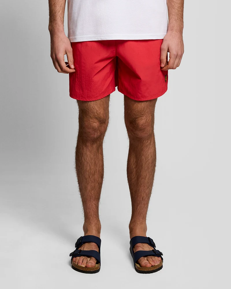 Lyle & Scott Herren-Badeshorts | Kirschrot