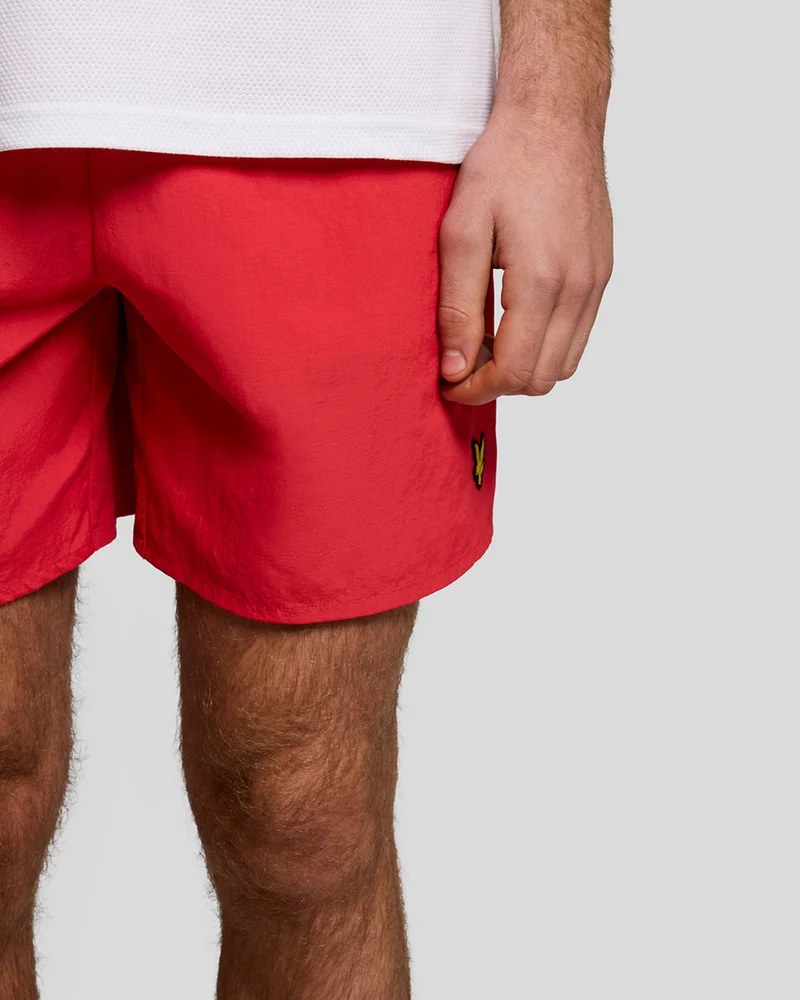 Lyle & Scott Herren-Badeshorts | Kirschrot