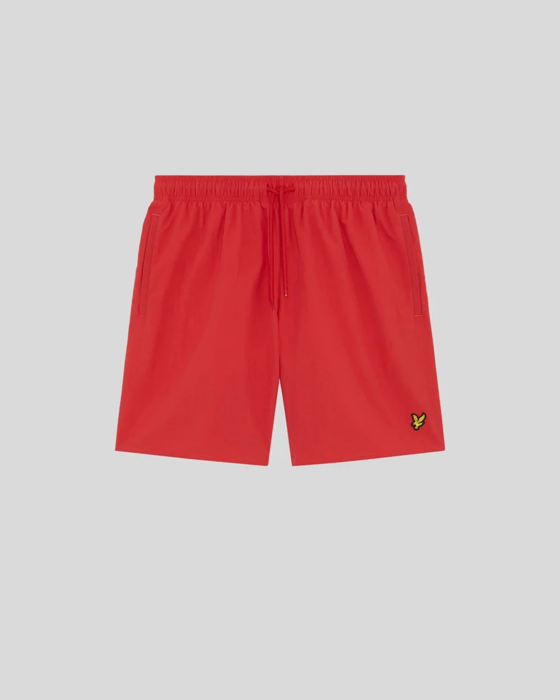 Lyle & Scott Herren-Badeshorts | Kirschrot