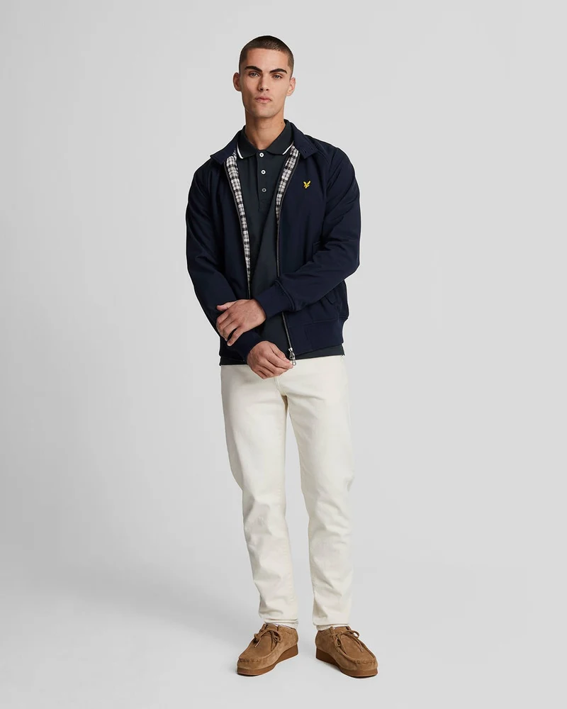 Lyle & Scott Herren-Poloshirt mit Farbverlauf | Dunkelblau Weiß