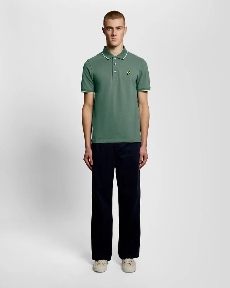 Lyle & Scott Herren-Poloshirt mit Farbverlauf | Everglades Weizen