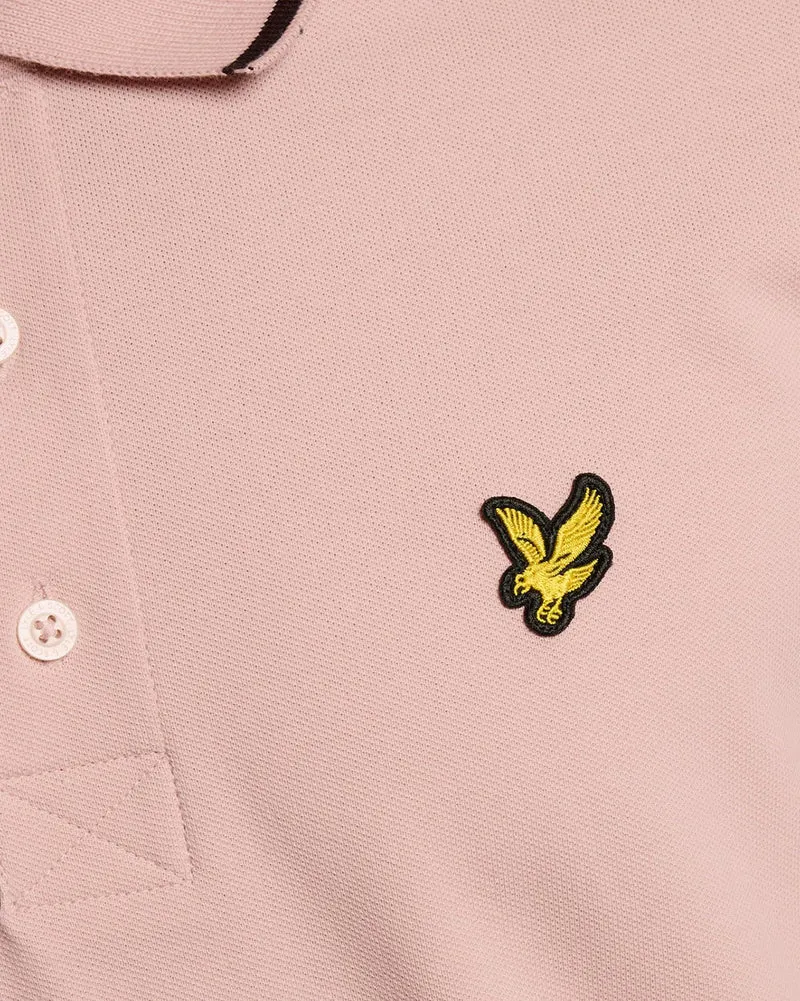 Lyle & Scott Herren-Poloshirt mit Farbverlauf | Rosa-Grapefruit-Dunkelblau