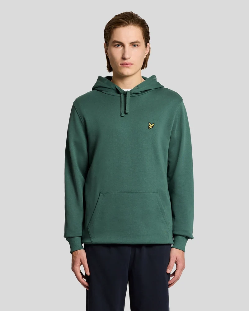 Lyle & Scott Herren-Hoodie aus Baumwolle mit Loopback-Muster | Everglades