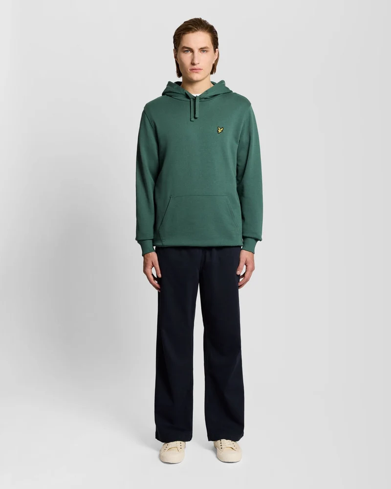 Lyle & Scott Herren-Hoodie aus Baumwolle mit Loopback-Muster | Everglades