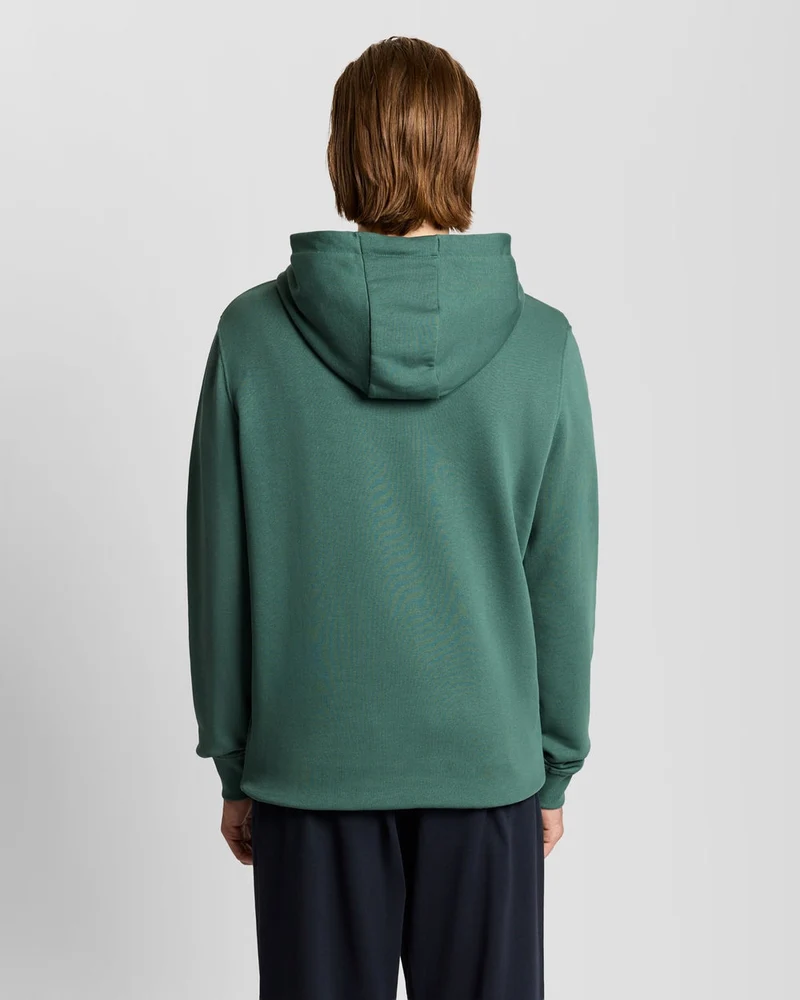 Lyle & Scott Herren-Hoodie aus Baumwolle mit Loopback-Muster | Everglades
