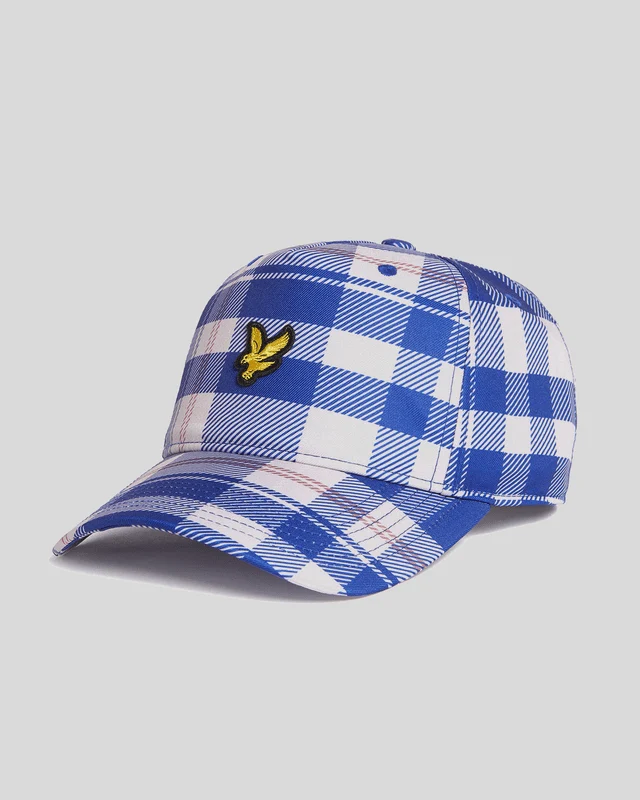 Lyle & Scott Tartan-Mütze | Jetzt blau