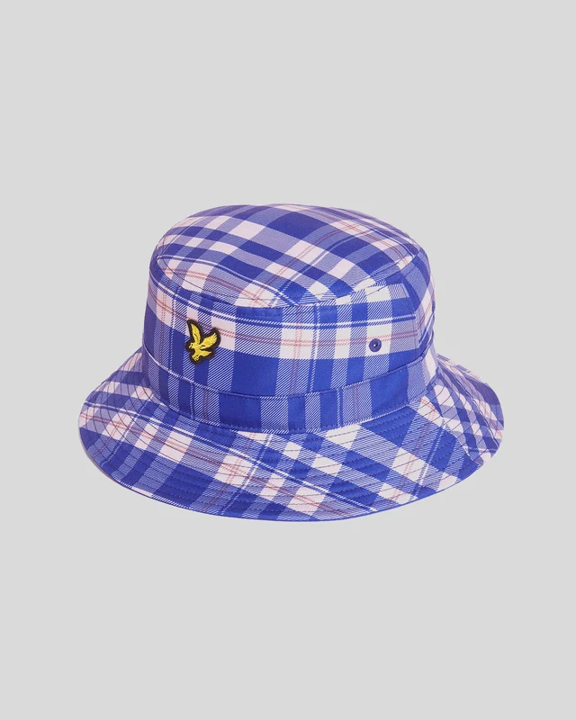 Lyle & Scott Tartan-Bucket-Hat | Jetzt blau