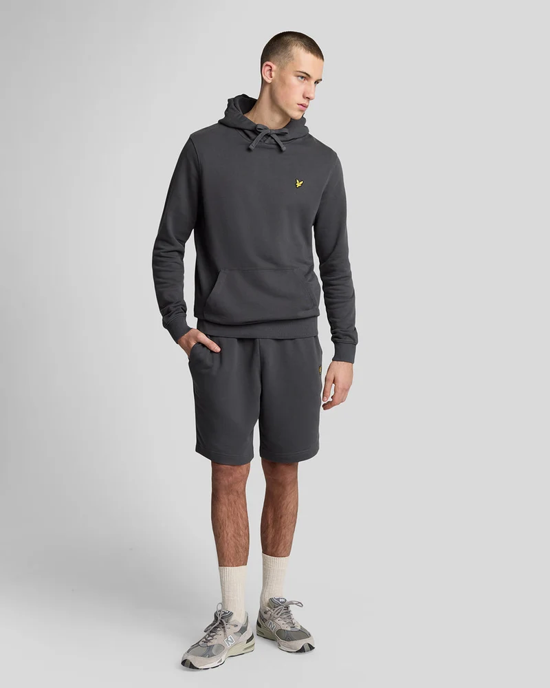 Lyle & Scott Herren-Baumwoll-Sweatshorts | Anthrazit