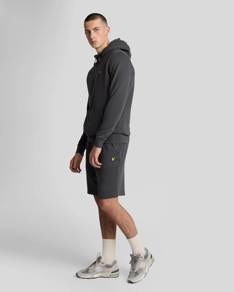 Lyle & Scott Herren-Baumwoll-Sweatshorts | Anthrazit