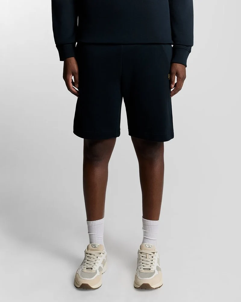 Lyle & Scott Herren-Baumwoll-Sweatshorts | Dunkelblau