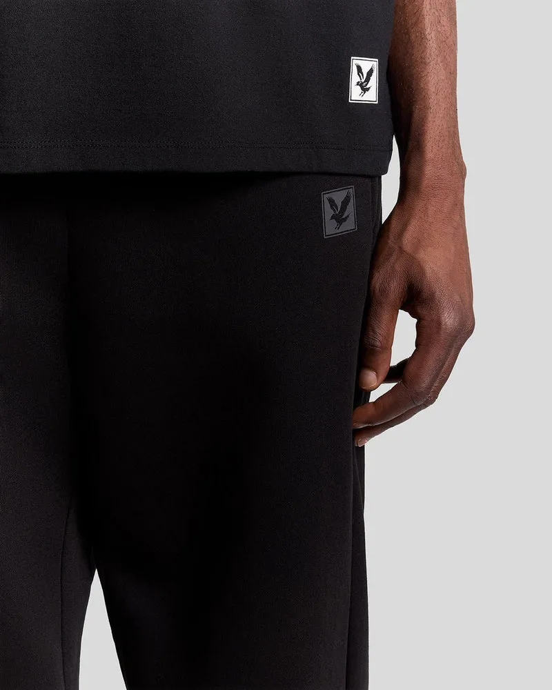 Lyle & Scott Herren Lounge Jogginghose mit geradem Bein | Tiefschwarz