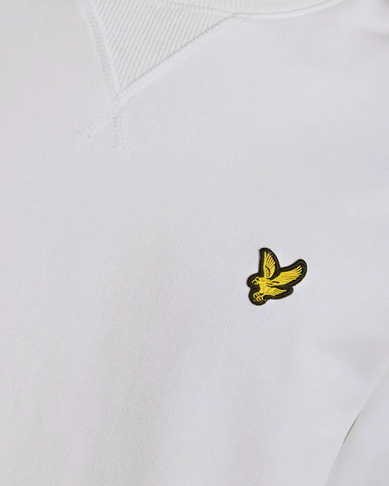 Lyle & Scott Herren-Sweatshirt mit Rundhalsausschnitt | Weiß