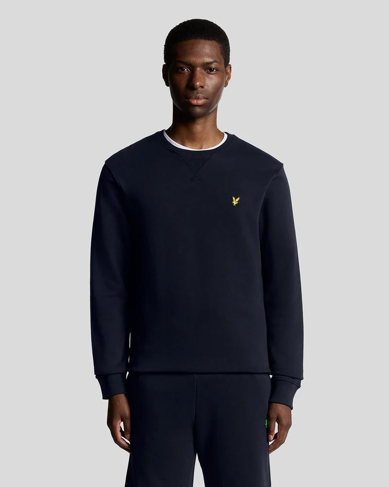 Lyle & Scott Herren-Sweatshirt mit Rundhalsausschnitt | Dunkelblau