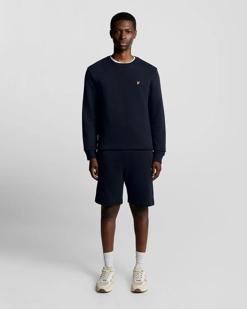 Lyle & Scott Herren-Sweatshirt mit Rundhalsausschnitt | Dunkelblau