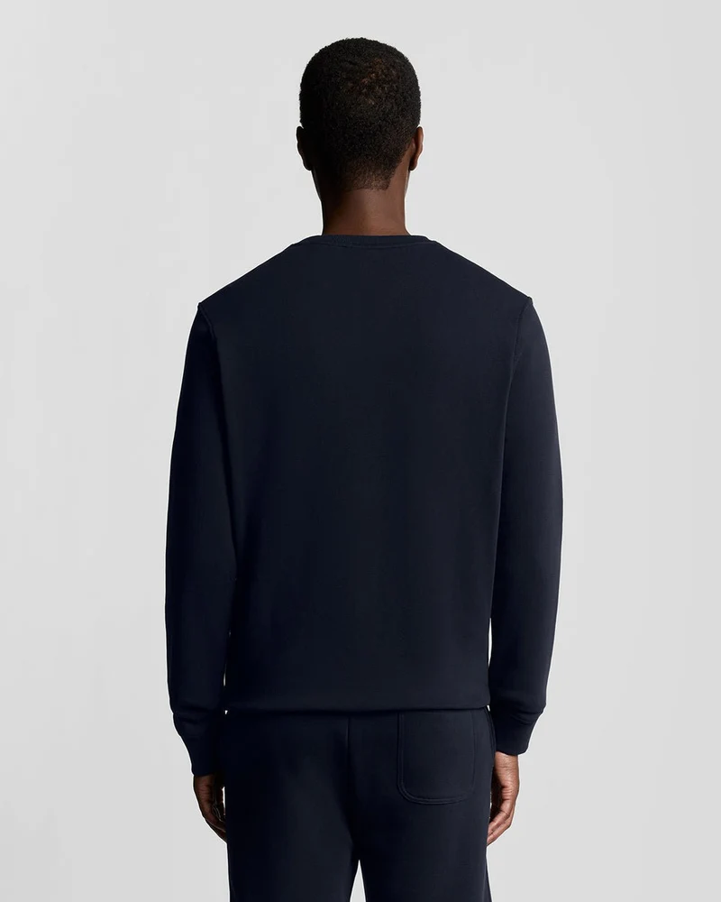 Lyle & Scott Herren-Sweatshirt mit Rundhalsausschnitt | Dunkelblau