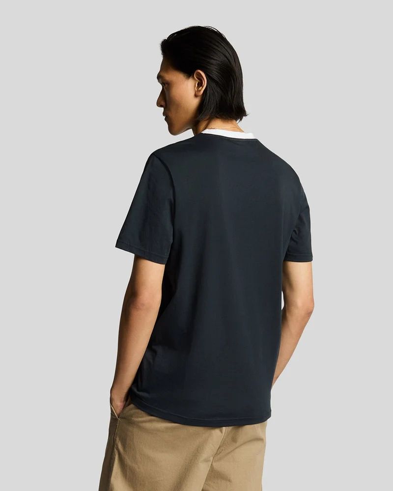 Lyle & Scott Raglan-T-Shirt für Herren aus Leinenmischung | Dunkelblau