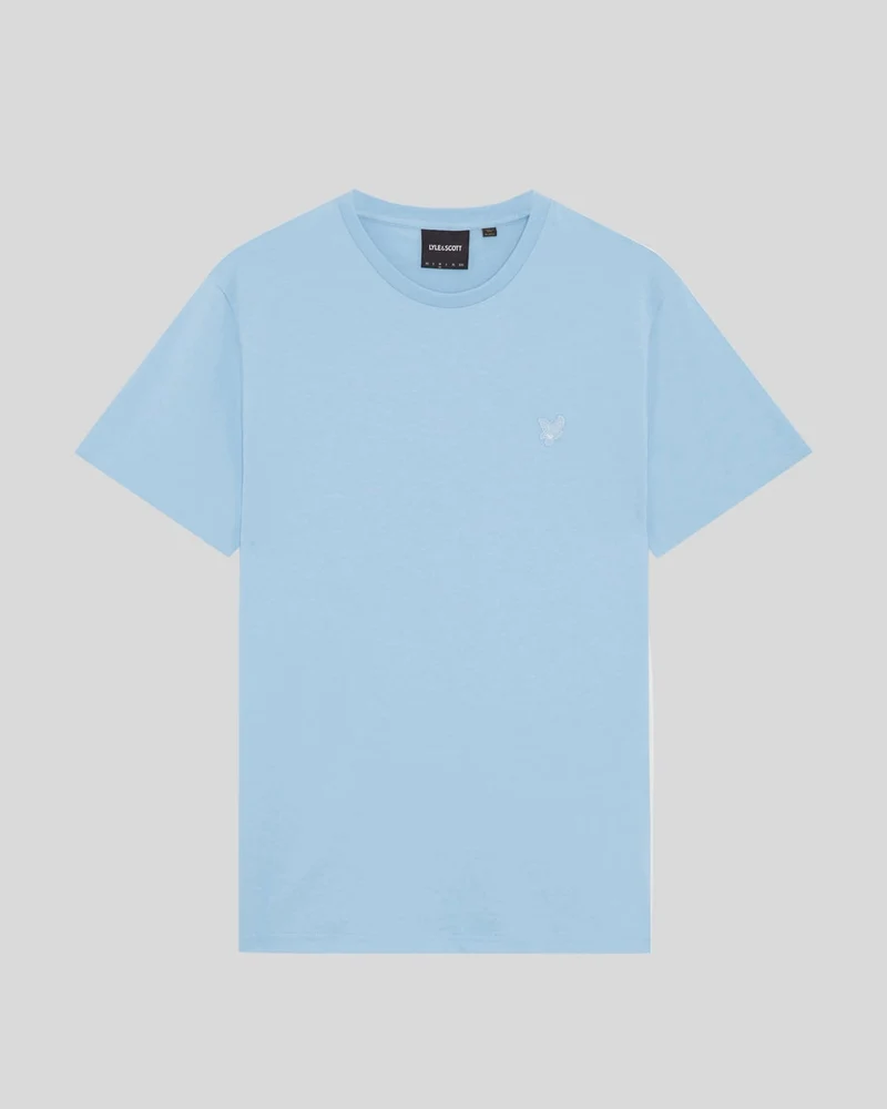 Lyle & Scott Herren-T-Shirt aus feinster Baumwolle | Hellblau