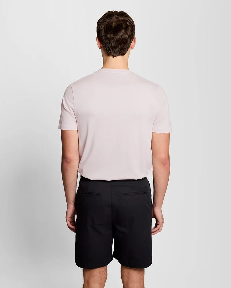 Lyle & Scott Herren-T-Shirt aus feinster Baumwolle | Hellrosa
