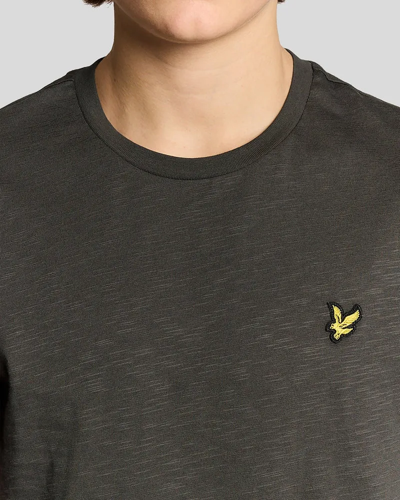 Lyle & Scott Herren-T-Shirt aus feiner Baumwolle (Slub-Baumwolle) | Anthrazit