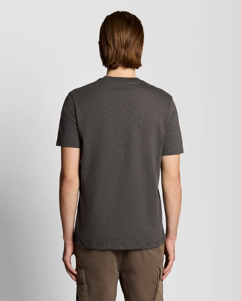 Lyle & Scott Herren-T-Shirt aus feiner Baumwolle (Slub-Baumwolle) | Anthrazit