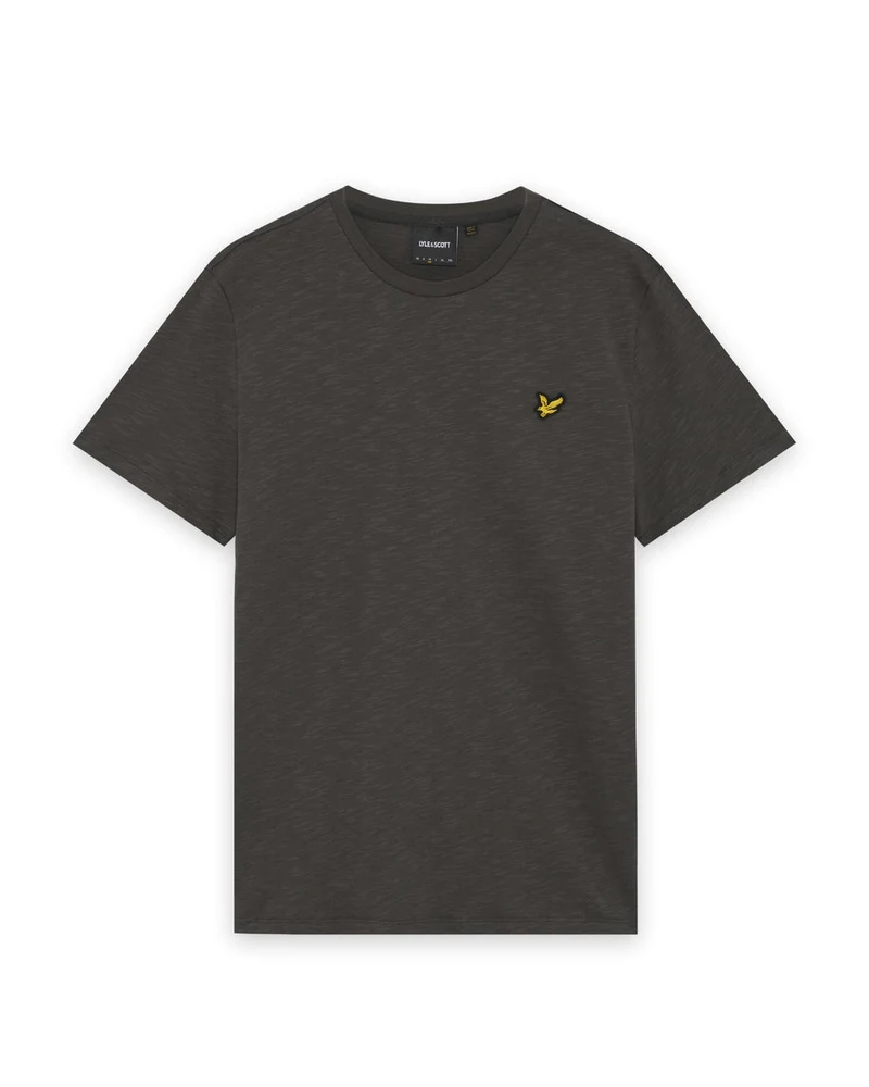 Lyle & Scott Herren-T-Shirt aus feiner Baumwolle (Slub-Baumwolle) | Anthrazit