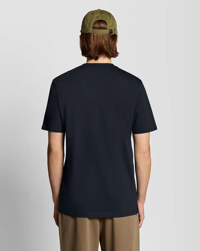 Lyle & Scott Herren-T-Shirt mit Supermarkt-Stickerei | Dunkelblau