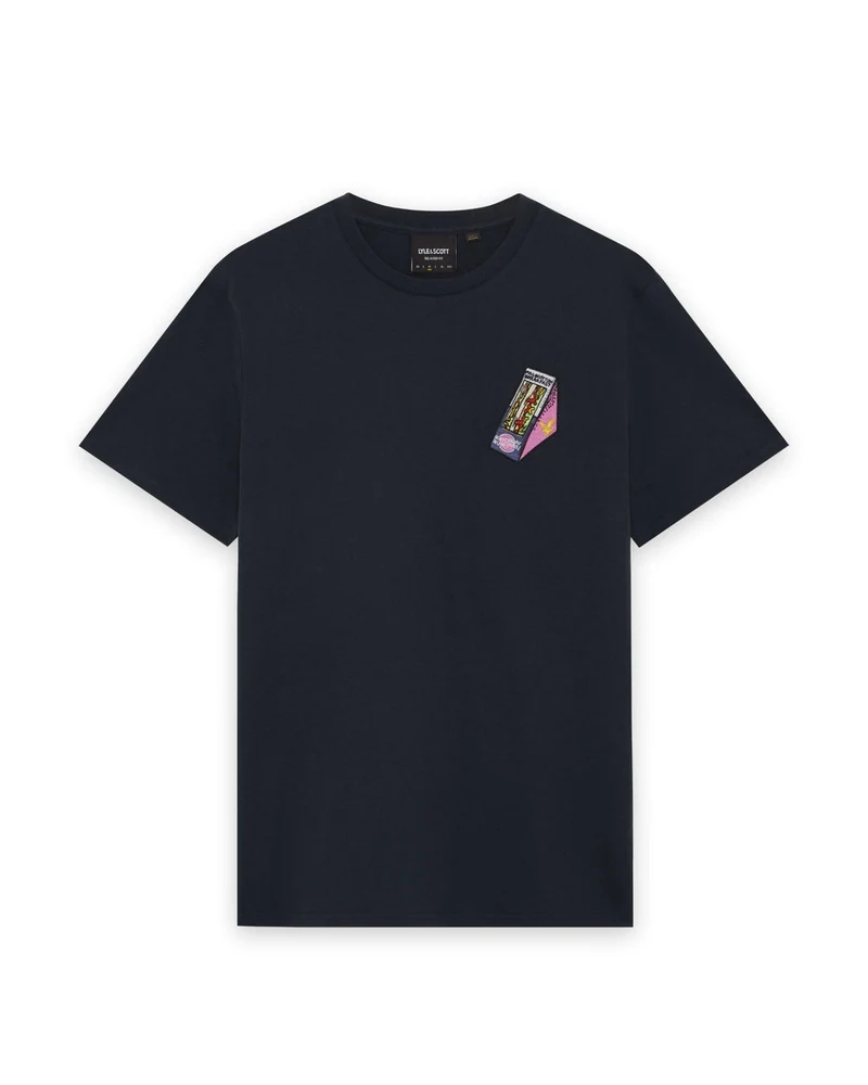Lyle & Scott Herren-T-Shirt mit Supermarkt-Stickerei | Dunkelblau