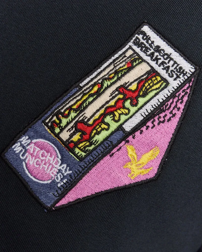 Lyle & Scott Herren-T-Shirt mit Supermarkt-Stickerei | Dunkelblau
