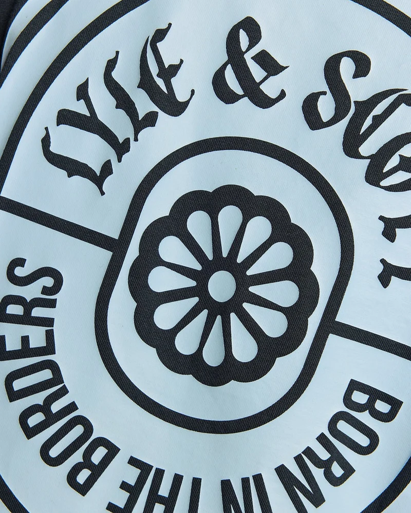 Lyle & Scott Herren-T-Shirt mit Borders Label-Grafik | Dunkelblau