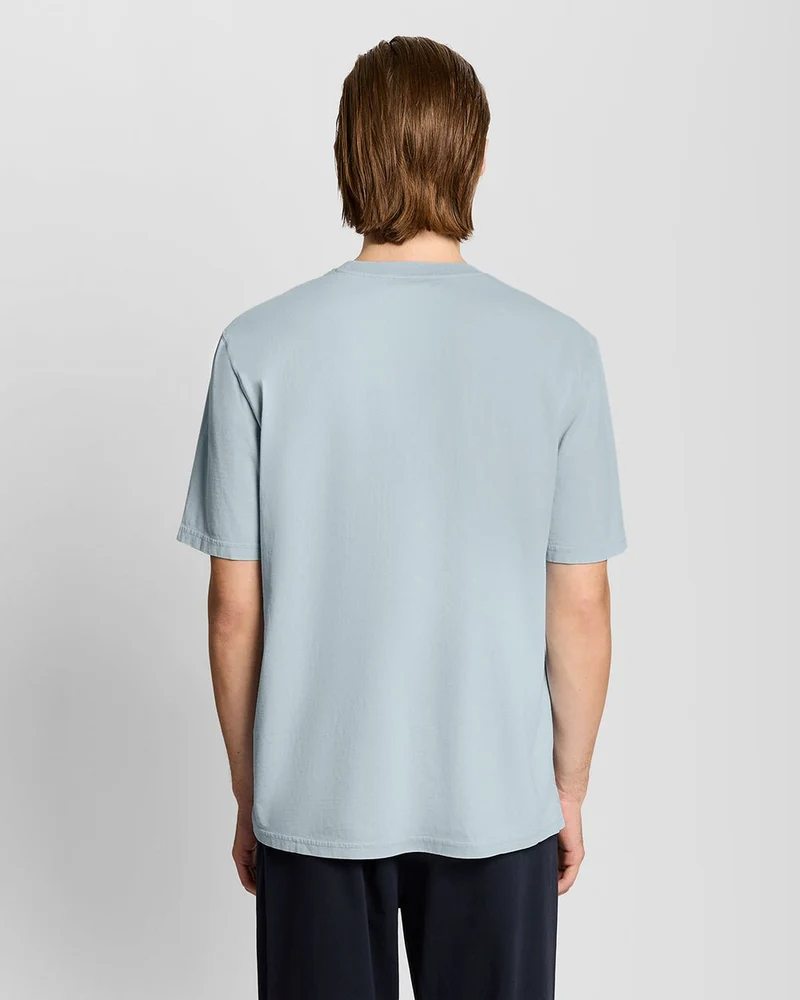 Lyle & Scott Herren-T-Shirt mit Cargotasche | Opalblau