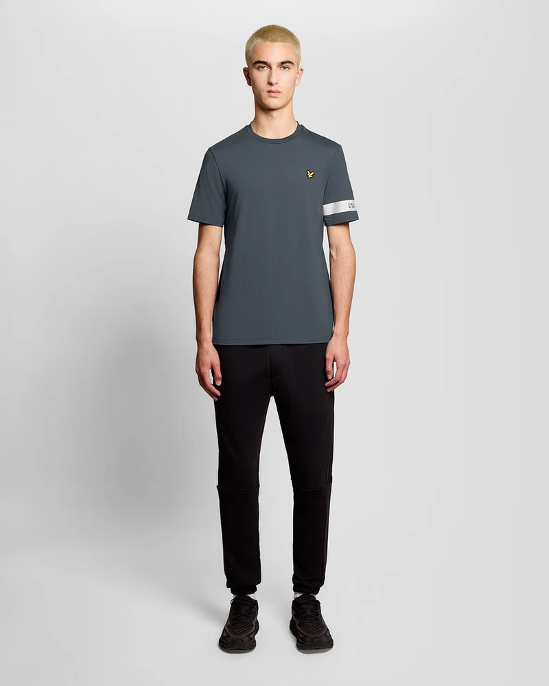 Lyle & Scott Herren-Sport-T-Shirt mit Ärmeldetails | Turbulence