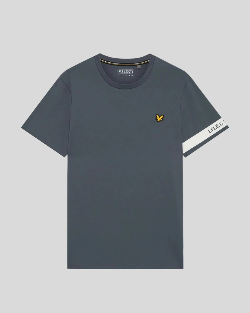 Lyle & Scott Herren-Sport-T-Shirt mit Ärmeldetails | Turbulence