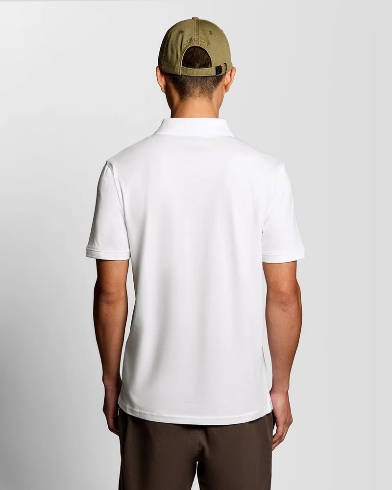 Lyle & Scott Herren-Poloshirt aus Baumwolljersey | Weiß