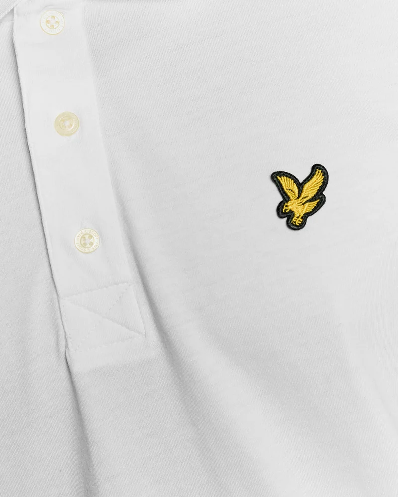 Lyle & Scott Herren-Poloshirt aus Baumwolljersey | Weiß