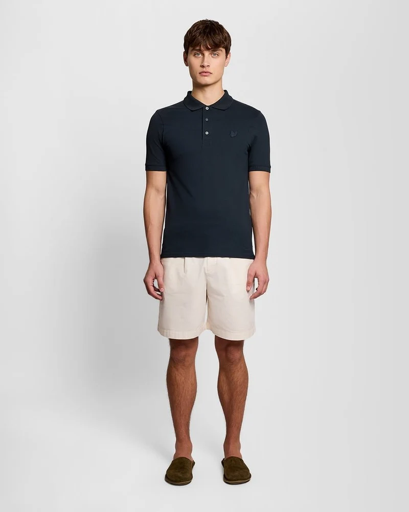 Lyle & Scott Herren-Poloshirt aus feinster Baumwolle | Dunkelblau